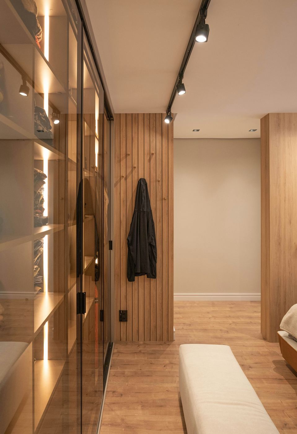 Closet planejado iluminação LED