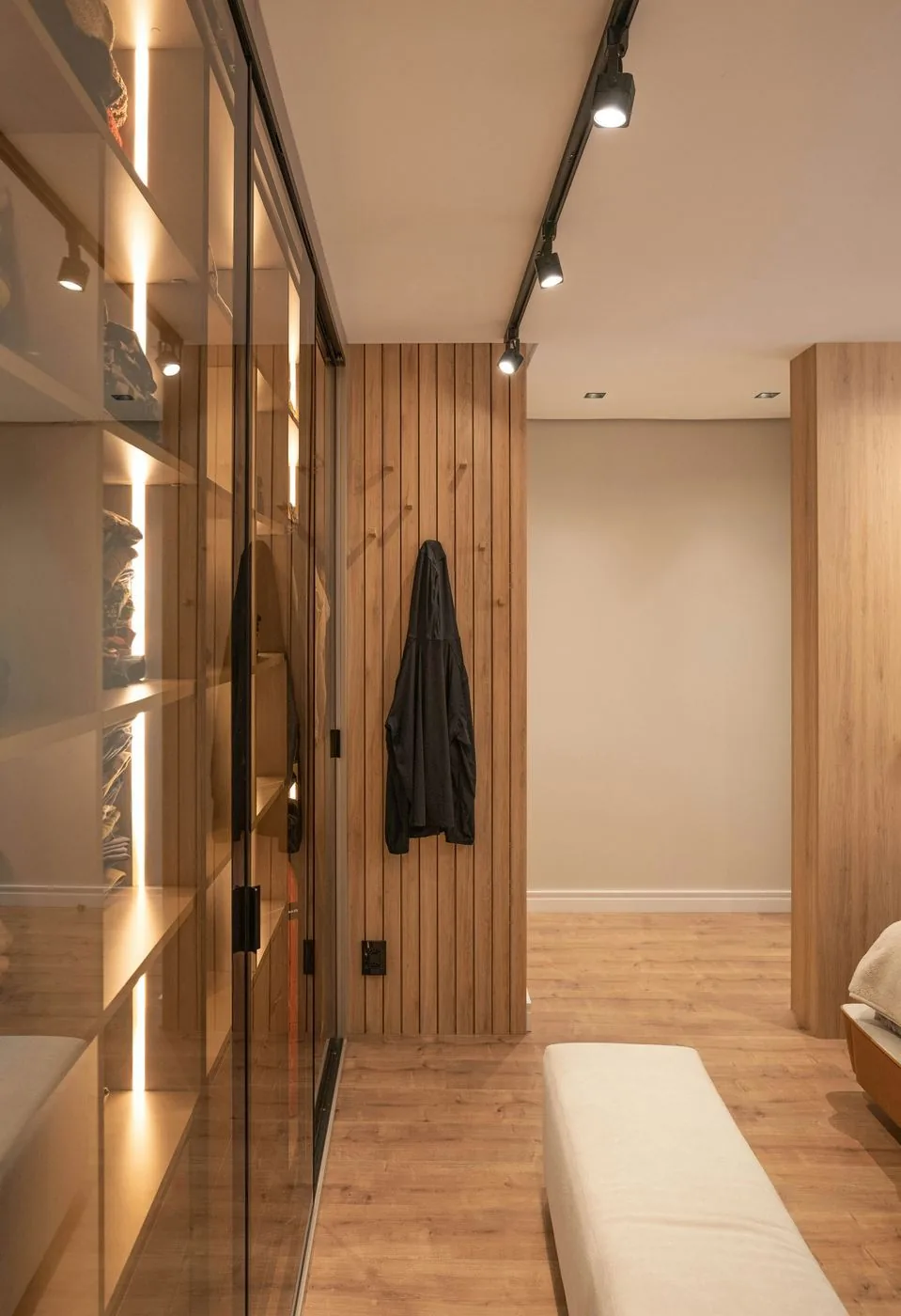 Closet planejado iluminação LED