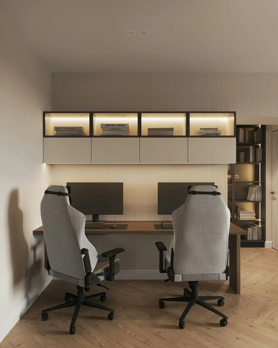 Home office duplo planejado